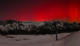 Des aurores boréales à Chamonix.