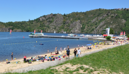 La base nautique de Saint-Victor-sur-Loire.