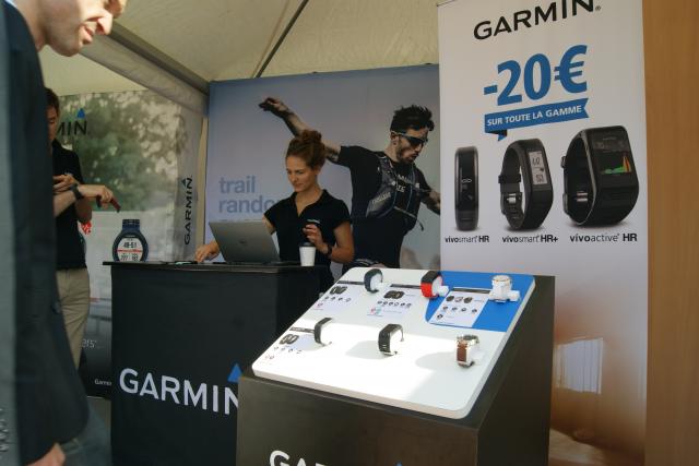 Stand Garmin à Run in Lyon. © Radio SCOOP