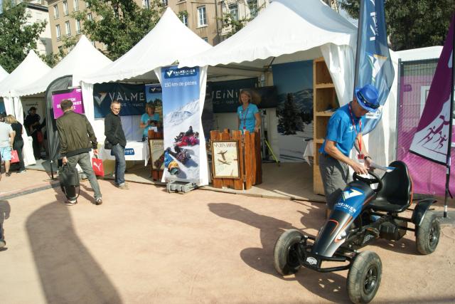 Stand Valmeinier à Run in Lyon. © Radio SCOOP