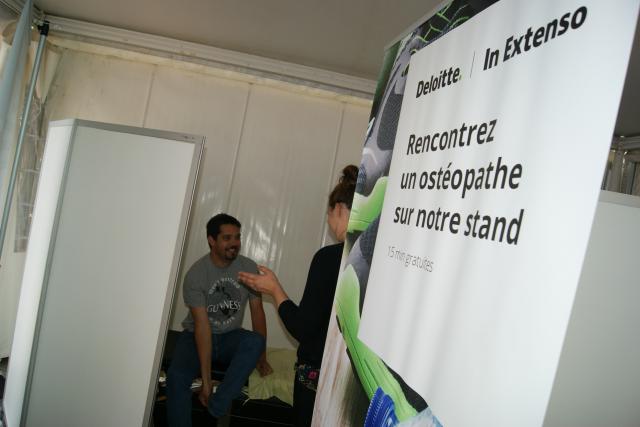 Stand Deloitte à Run in Lyon. © Radio SCOOP