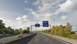 L'autoroute A7 Ã hauteur de Ternay, au sud de Lyon.