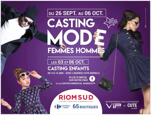 Casting Mode Hommes Femmes et enfants Riom Sud