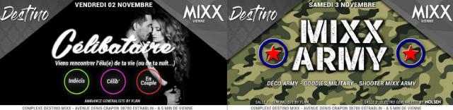 Les soirées du Destino Club et Mixx de Vienne