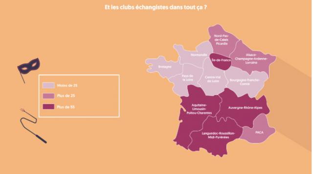 Où trouve t-on le plus de Clubs échangistes ? © WeRomantique