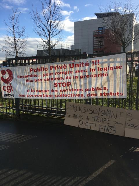 Grève à l'hôpital privé de l'Est Lyonnais © DR