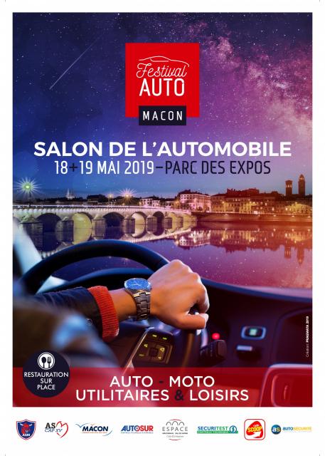 Affiche 2ème édition du salon de l'automobile de Mâcon