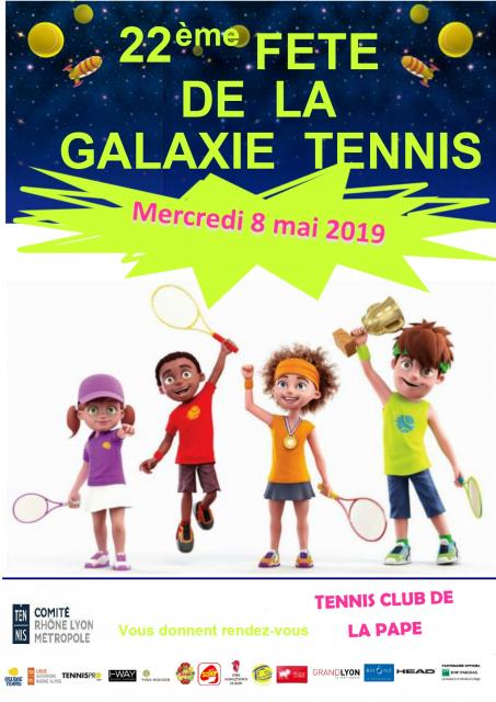 Affiche fête de la galaxie tennis 2019