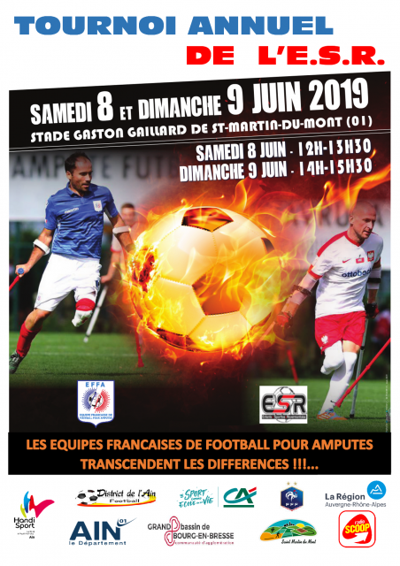 Affiche tournoi annuel de l'E.S.R. 2019