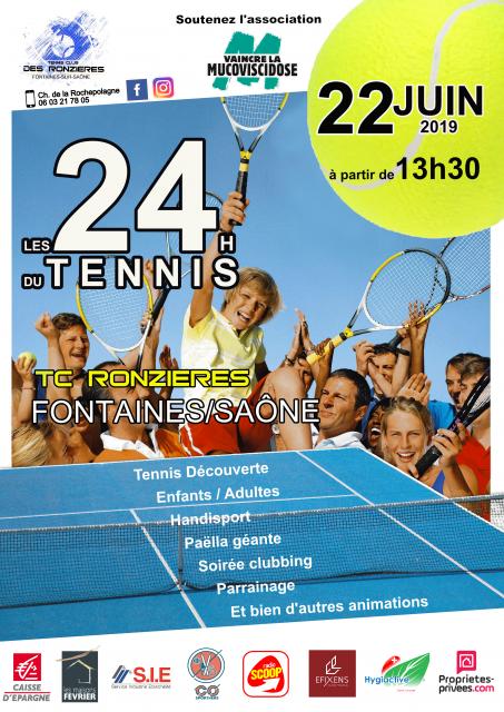 Affiche 24h du tennis 2019