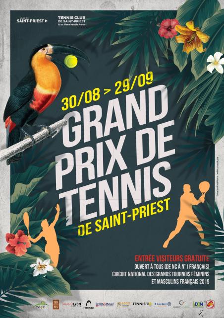 Affiche Grand prix de tennis de Saint-Priest 2019