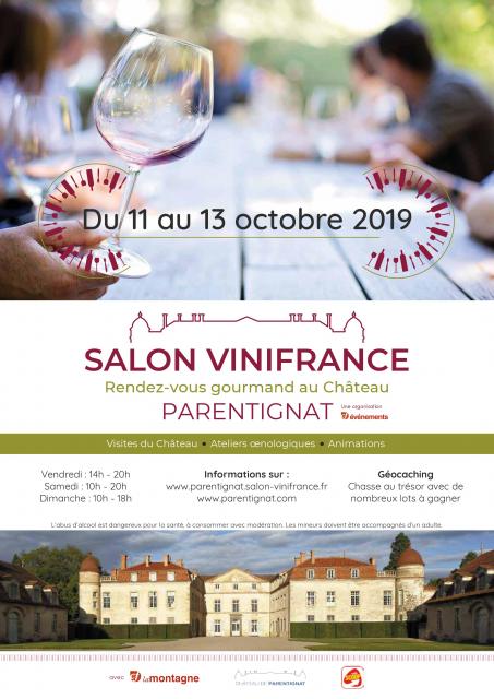 Affiche 20ème édition du salon ViniFrance au Château de Parentignat