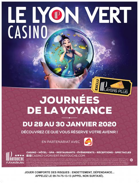Affiche Journées de la voyance au Casino Le Lyon Vert - Janvier 2020