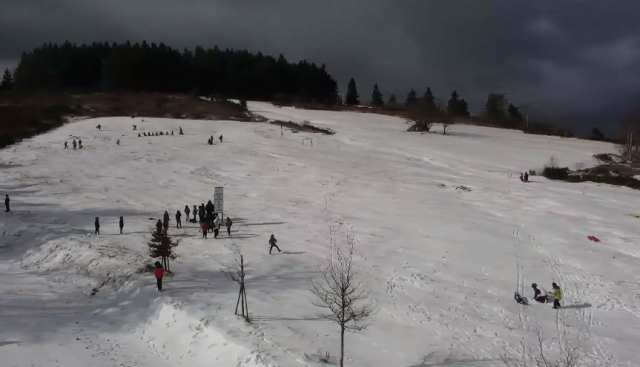 Le col de la Croix de Chaubouret, dans le Pilat © Webcam - CC des Monts du Pilat