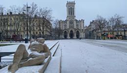 La neige à Saint-Etienne