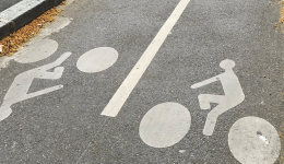 Une piste cyclable
