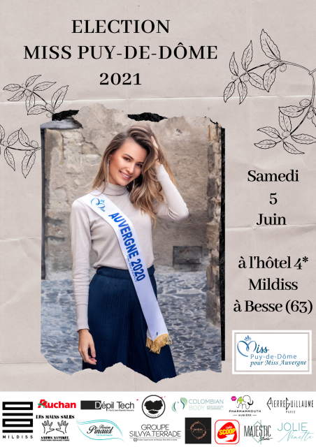 Élection Miss Puy de Dôme 2021