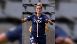 La joueuse du PSG et de l'équipe de France, Kheira Hamraoui.