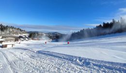 La station de Chalmazel, dans la Loire