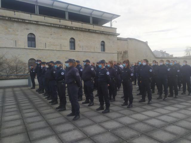 Les 74 nouveaux policiers sont arrivés à Lyon. © Radio Scoop