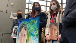 La famille de Maëlys lors du procès de Nordahl Lelandais devant les assises de l'Isère