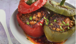 Poivrons farcis à la merguez