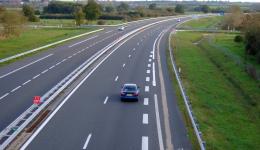 L'autoroute A71 en Auvergne.