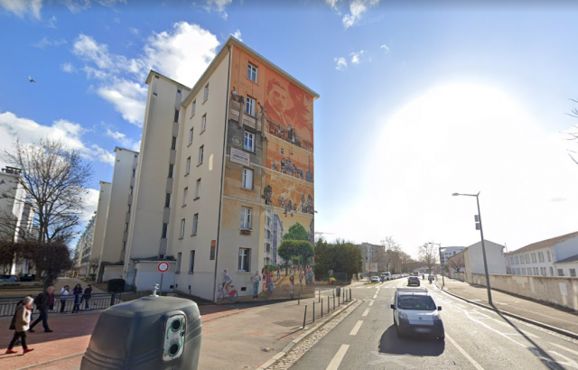 Une fresque du musée urbain Tony Garnier. © Google Maps