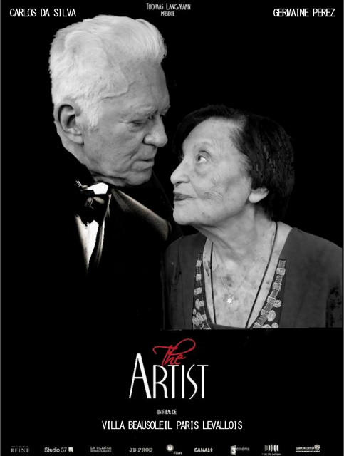 Des résidents d'Ehpad revisitent des affiches de film. © Villa Beausoleil