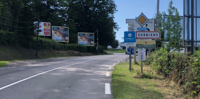 Le sommet de la côte du Langonand, entre Saint-Chamond et Sorbiers © Gaëtan Barralon