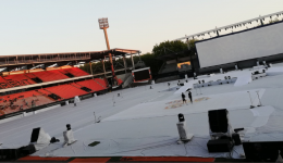 Le Stade du Moustoir, pendant un festival