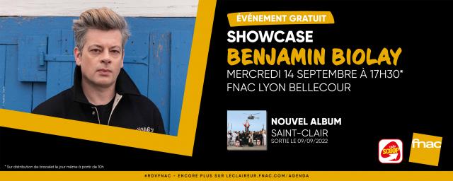 Showcase et séance de dédicaces avec Benjamin Biolay