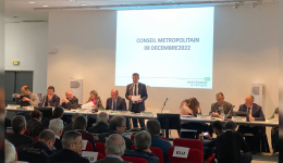 Gaël Perdriau lors du conseil métropolitain de Saint-Ãtienne Métropole