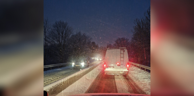 Un ralentissement sur la RN88, en Haute-Loire © DR - Facebook Pascal Vives