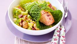 Feuilles de chou au saumon