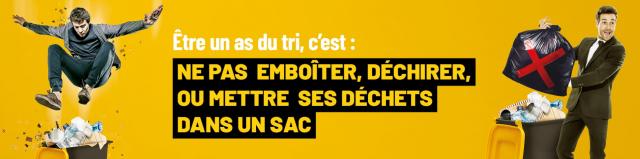 Des rappels de consigne de tri © Clermont Métropole