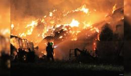 Les pompiers de Haute-Loire ont été engagés pour l'incendie d'un bâtiment agricole à Loudes.