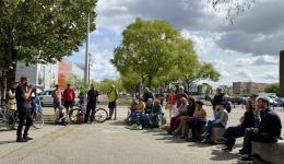 Un rassemblement lors du mouvement