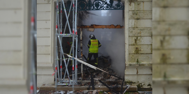 Les pompiers de l'Allier en intervention pour un incendie à Vichy © SDIS 03