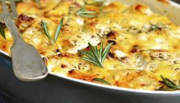 gratin de moules et légumes