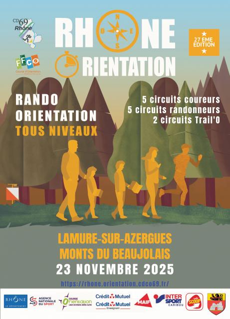 27ème édition de la Rhône Orientation à Lamure-sur-Azergues