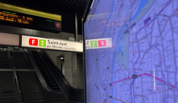 Une station du funiculaire à Lyon.