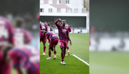 Abdoul Kader Bamba a signé un doublé lors du match entre le Red Star et le Clermont Foot