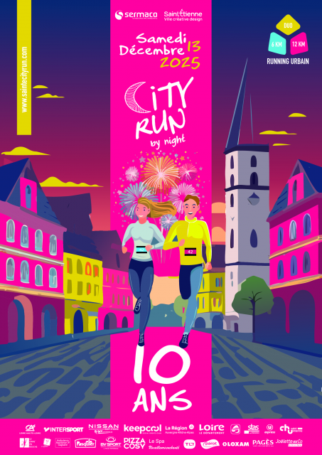 Sainté City Run place Chavanelle à Saint-Étienne