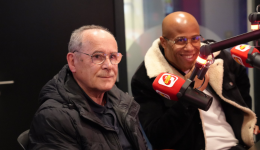 Gilles Portejoie, le président d'honneur (à gauche) et Hassane Baba-Arbi, le président du FC Saint-Cyr-Collonges (à droite)
