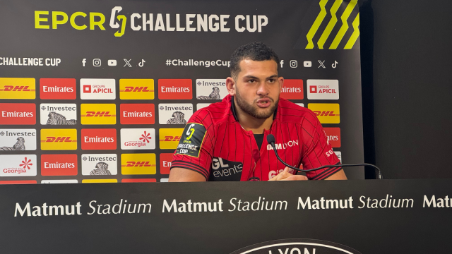 Lilian Baret en conférence de presse après le match. © Radio SCOOP - Tom Bonnard