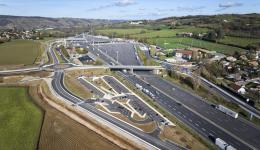 Le demi-échangeur Vienne-Sud sur l'A7