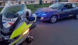 Une voiture, revêtue de lumières, a été interceptée par la police nationale de Saône-et-Loire
