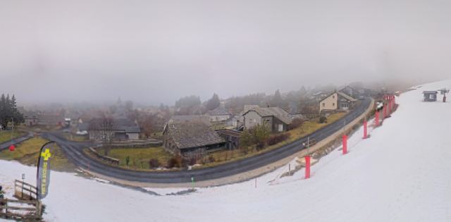 Le village des Estables (Haute-Loire), mercredi 21 janvier 2026 © Webcam - Mézenc Loire Meygal
