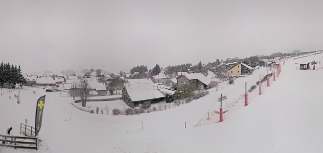 Le village des Estables (Haute-Loire), jeudi 22 janvier 2026 © Webcam - Mézenc Loire Meygal